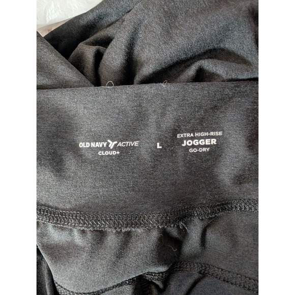 Old Navy Active Extra High-Rise Jogger Pants Womens Black L Casual Comfort NWT - Picture 4 of 10